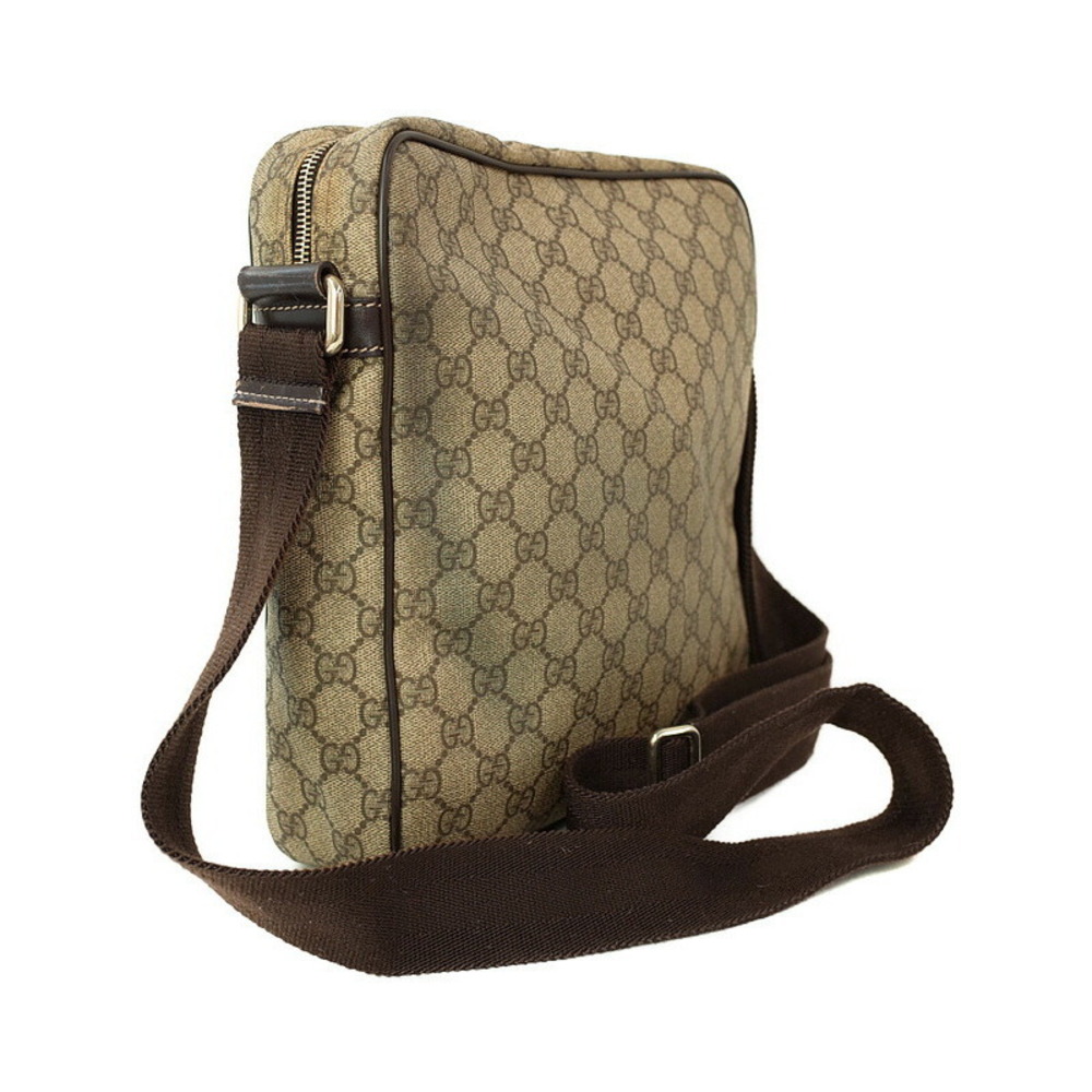 Gucci GG Supreme Canvas Crossbody Bag Brown - Picture 2 of 9